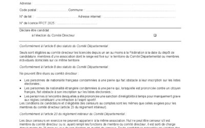 2025 Fiche de candidature CODEP